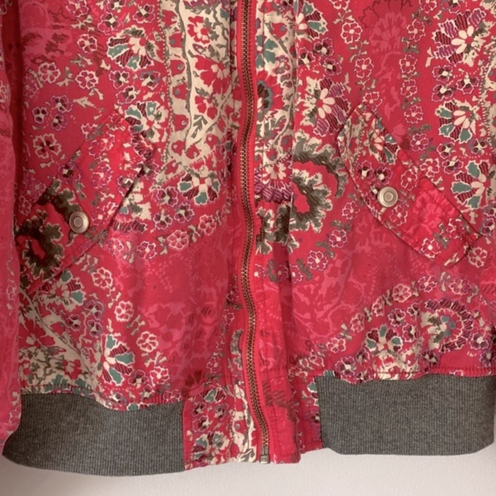 FREE PEOPLE Paisley Print Quilted Bomber Jacket - Picture 8 of 16
